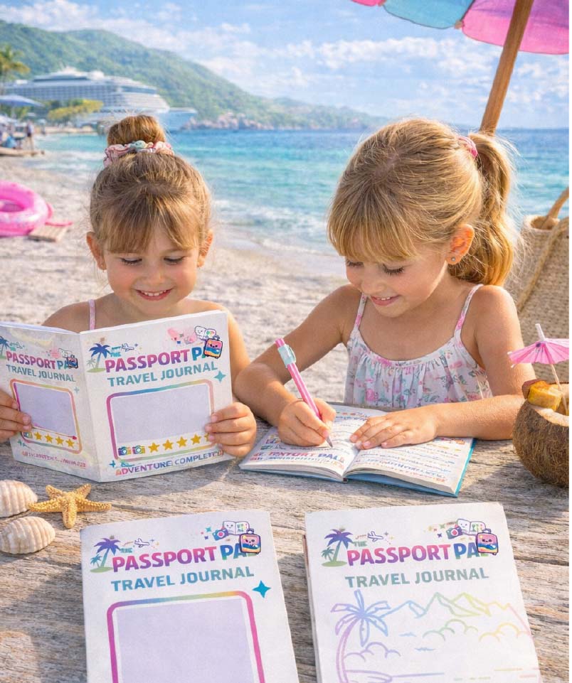 The Passport Pal Kids Cruise Journal pages preview